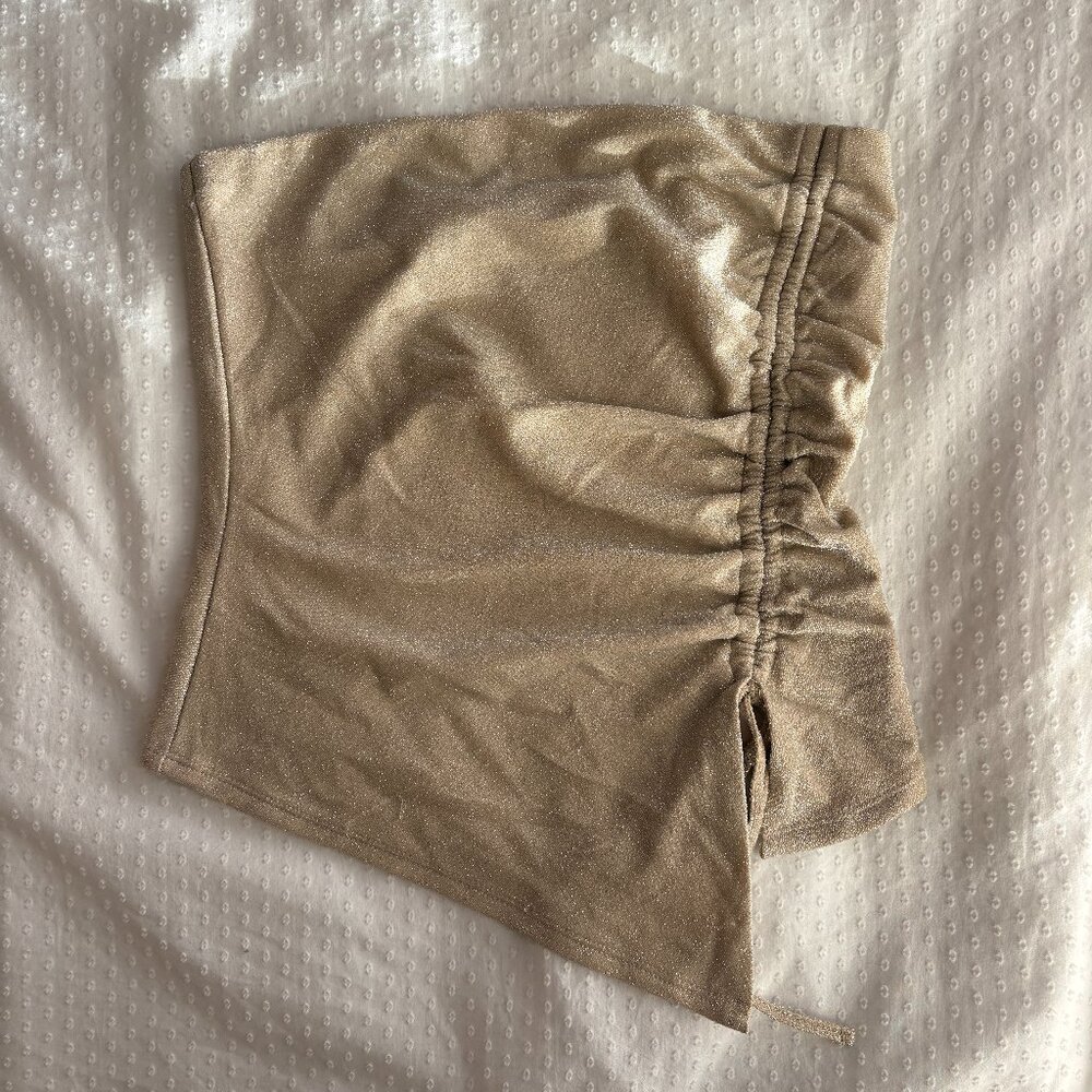 Madden Girl Gold Shimmer Top